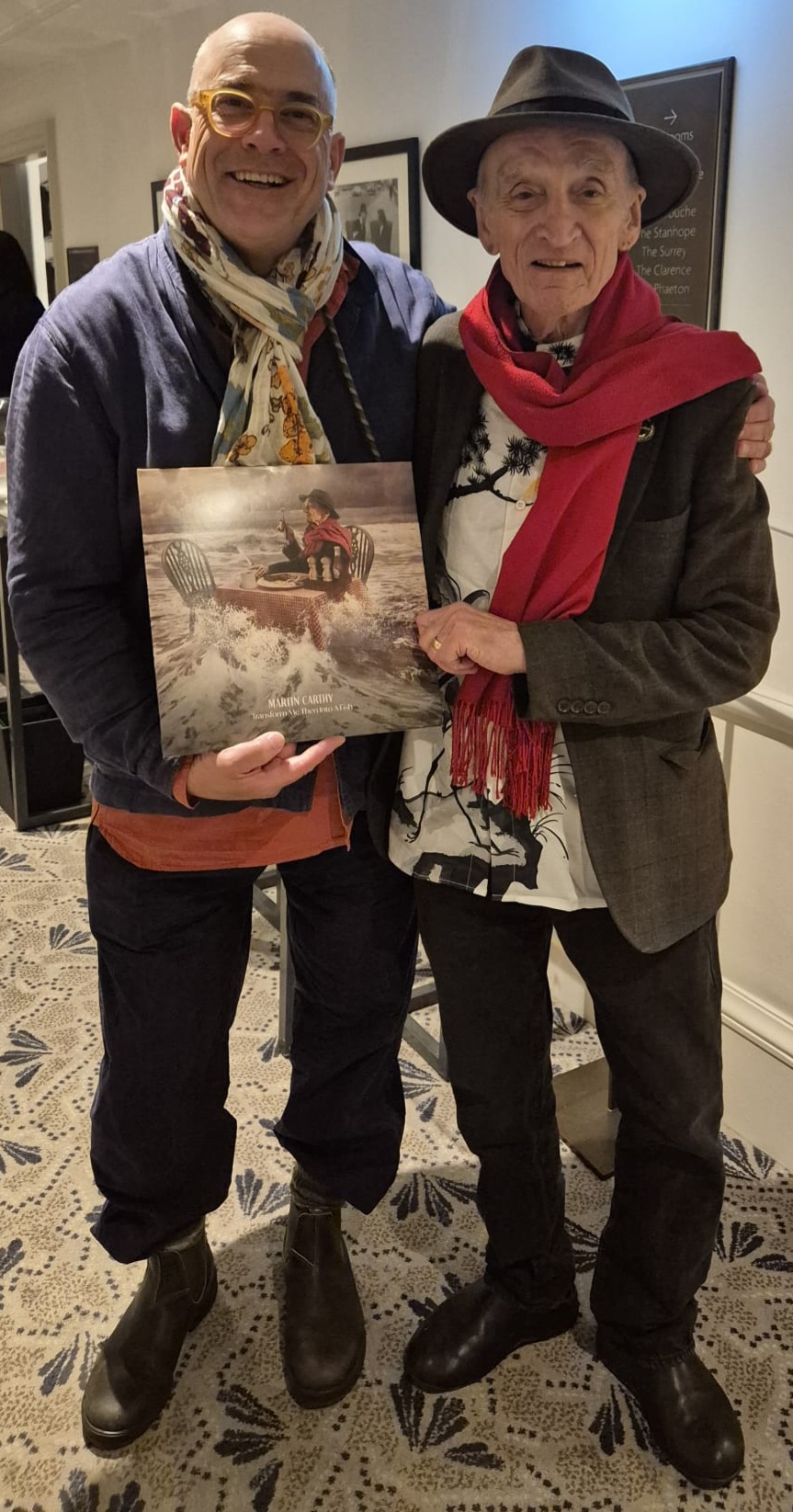 Martin Carthy with Chris Salt at the Mercury Music Prize Launch